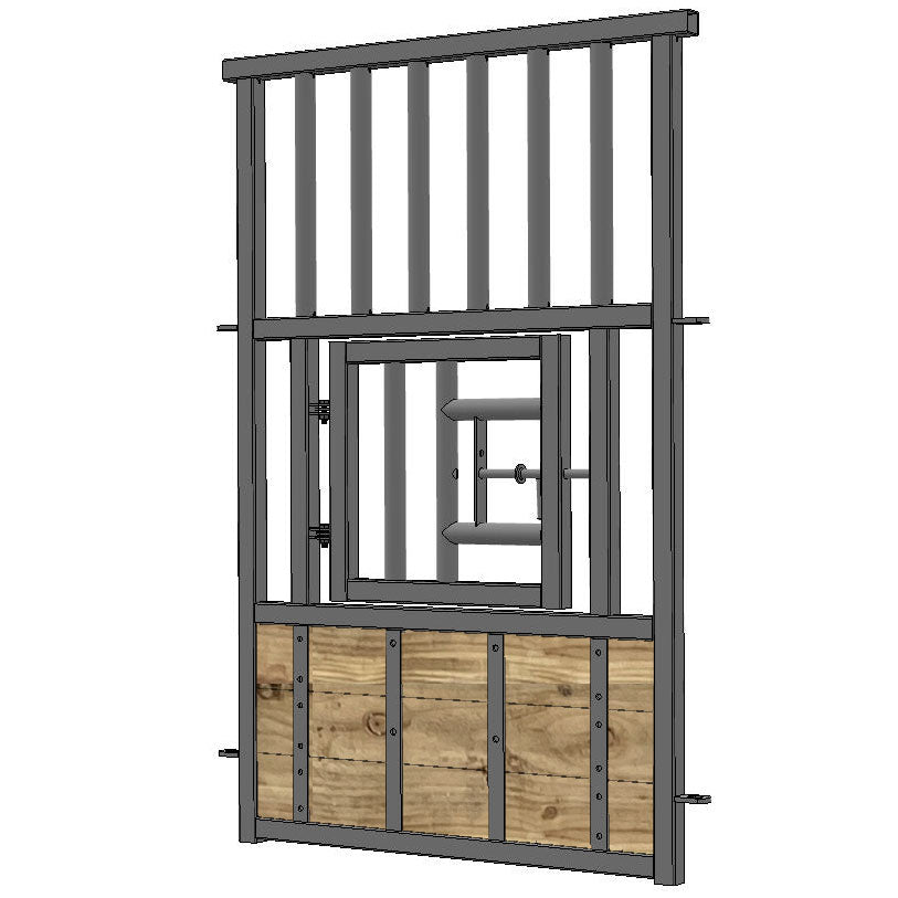Vertical Railed Feed Hatch Panel