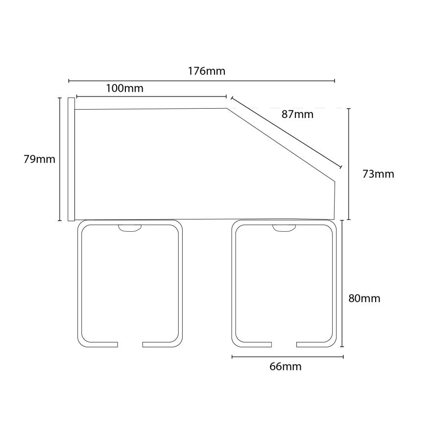 Series 70 Adjustable Double Open Track Bracket