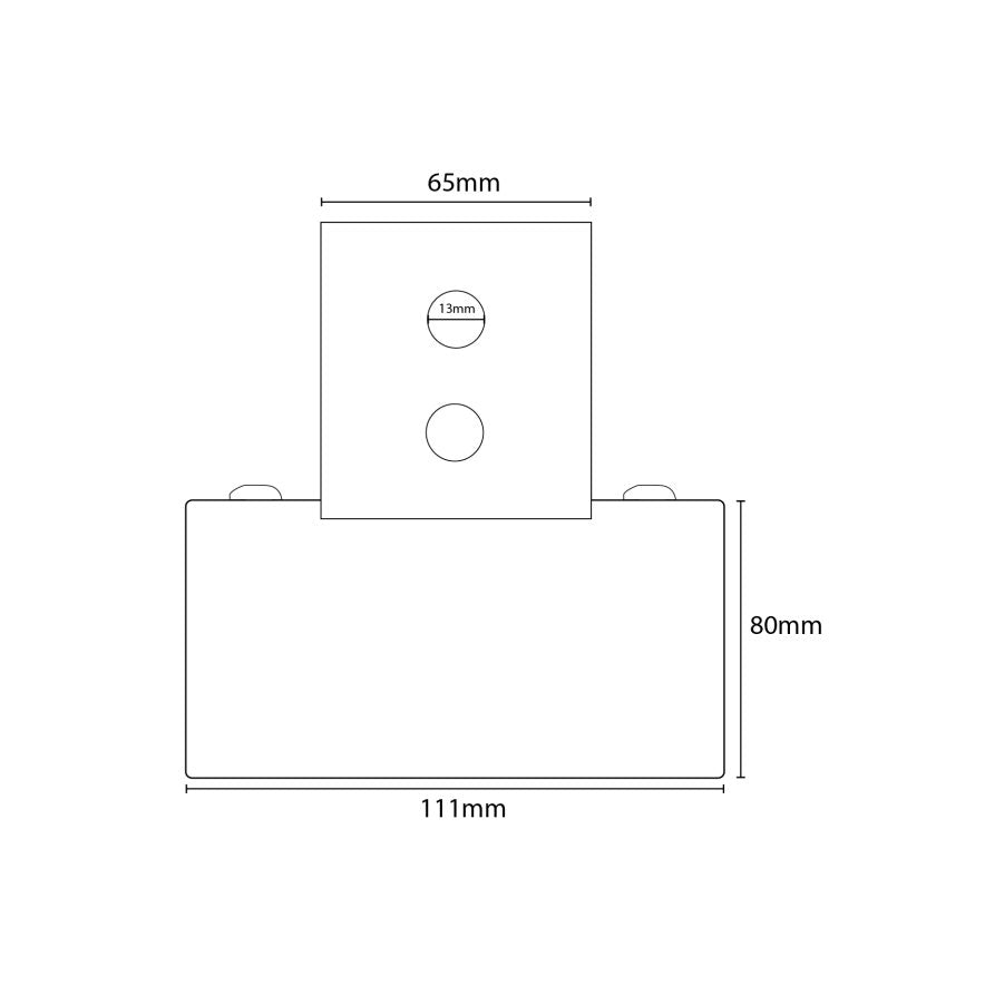 Series 70 Adjustable Double Open Track Bracket