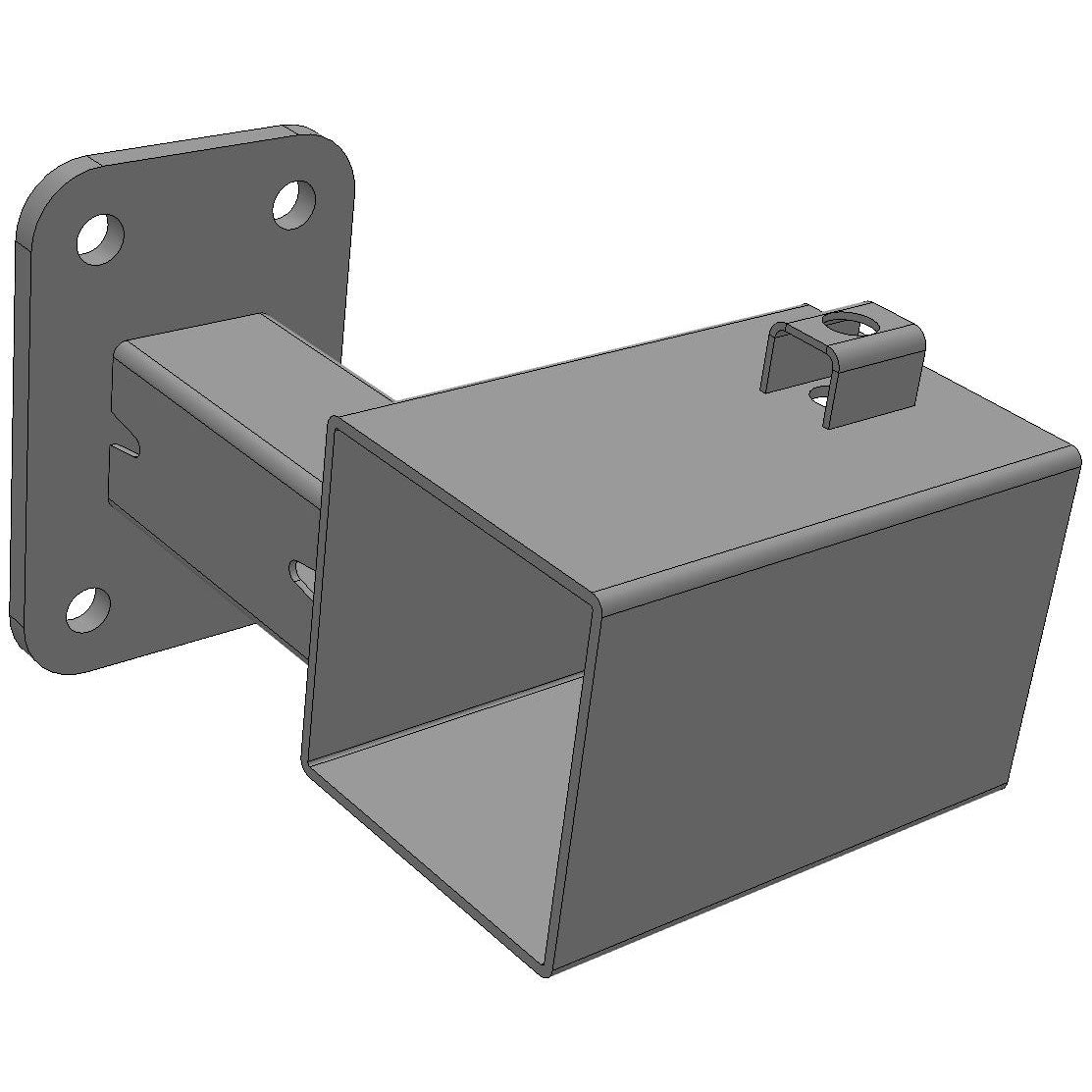 Single Rail off set bracket to suit 88.9mm o/d tube
