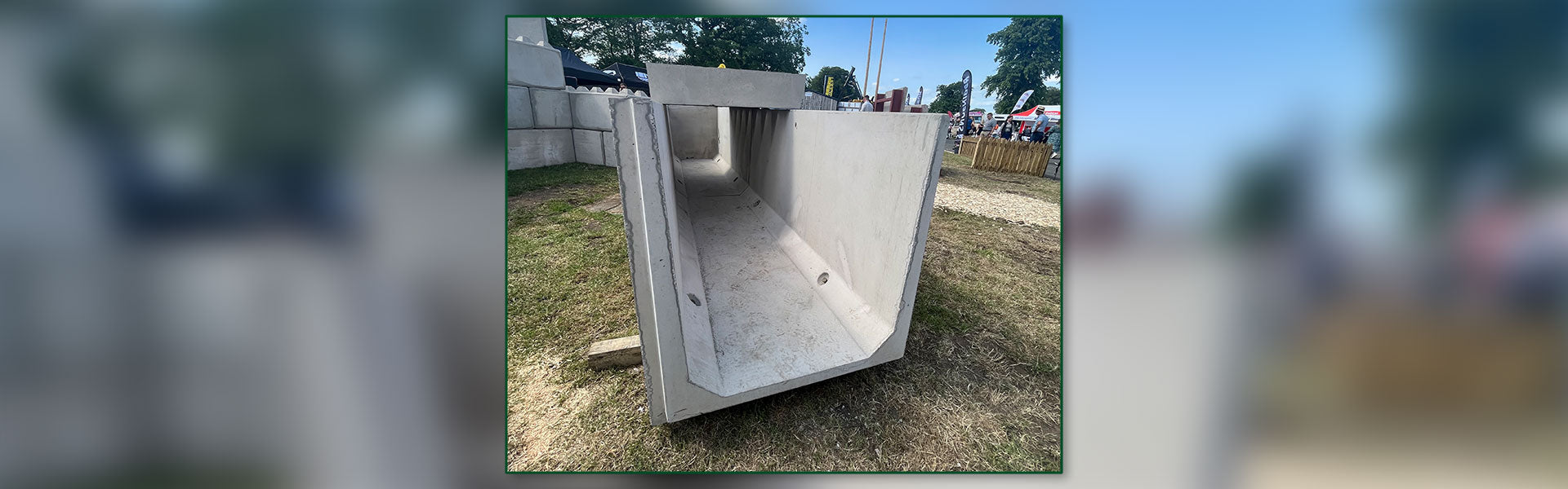 Desktop hero image of our Slurry Channels, taken at the Royal Highland Show 2023
