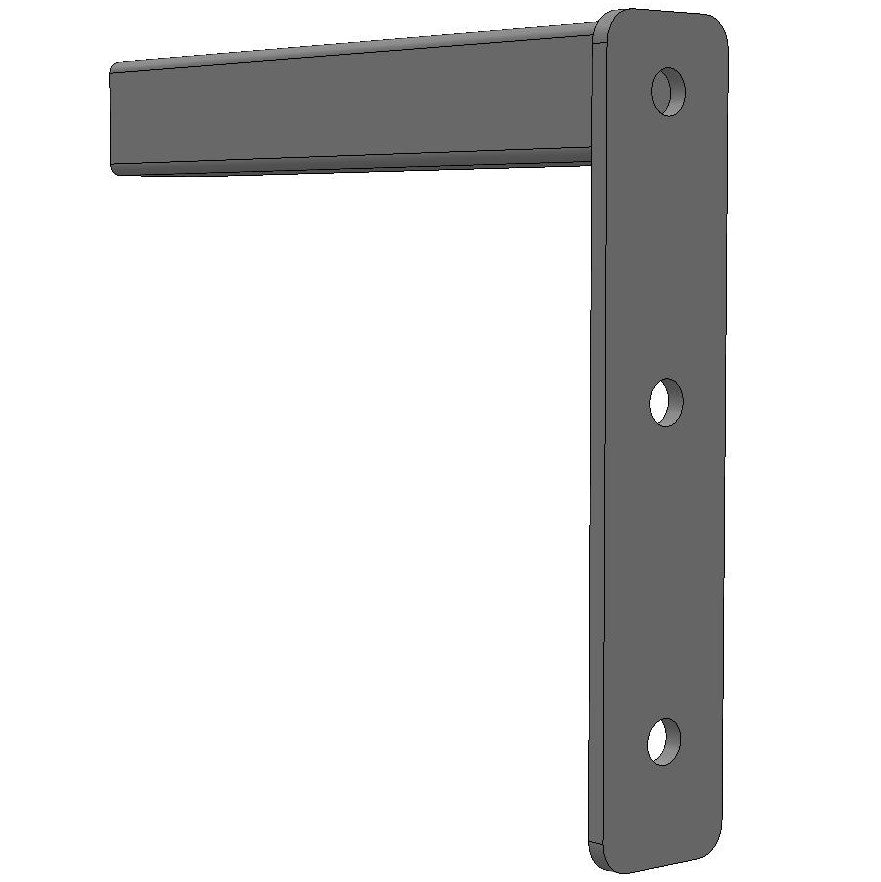 One Sided Flat End Bracket for Market Feed Barriers