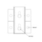 Series 70 Adjustable Double Open Track Bracket