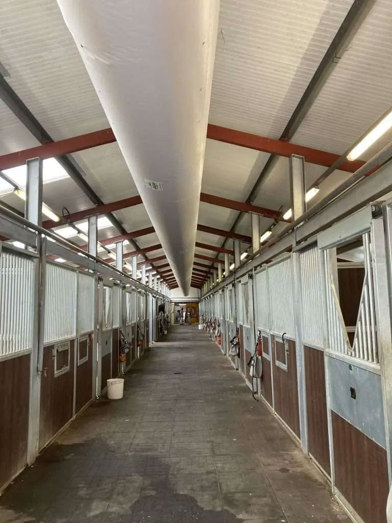 A Galebreaker Venttube installed in a stable block