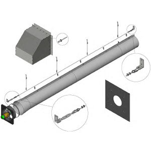 Graphic showing the elements of a Galebreaker Venttube Cool system