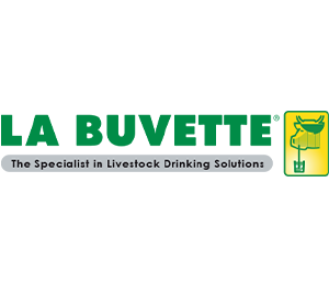 The La Buvette logo, with a really neat inset charicature of a cow drinking from a glass with a straw