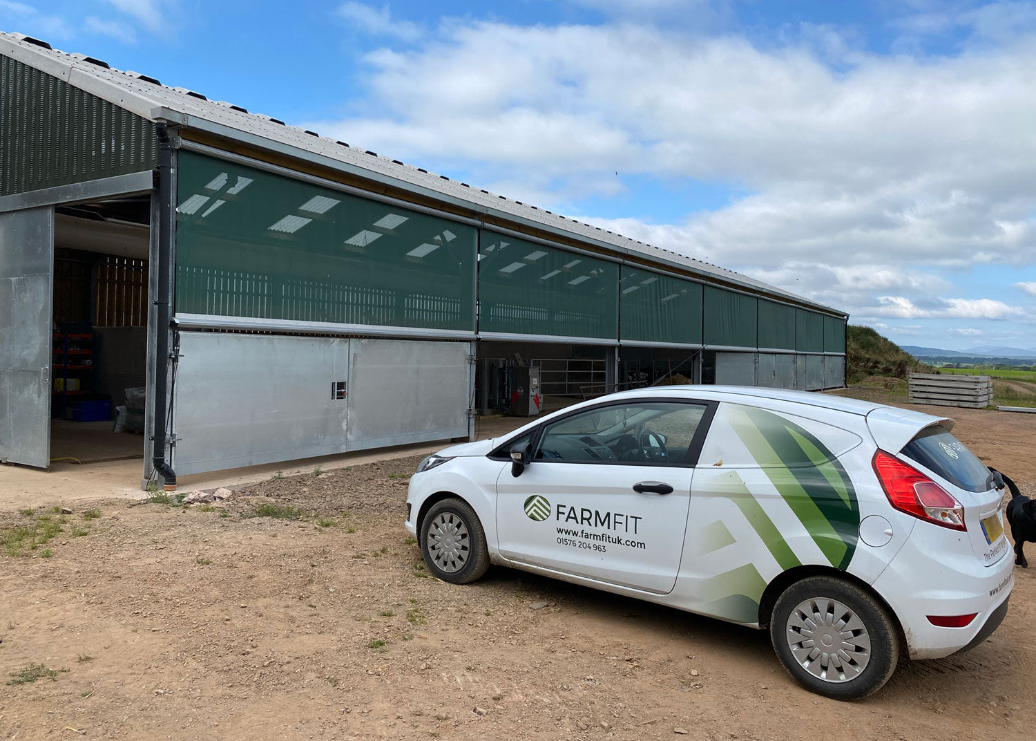 Our little van on site!