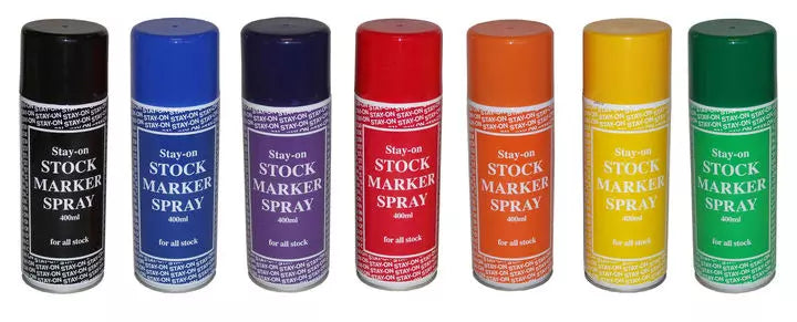 Stay-On Stock Marker Spray