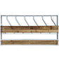 Pedigree Diagonal Cattle Feed Barrier Panel with Opening Timber Base For Sheep Feeding