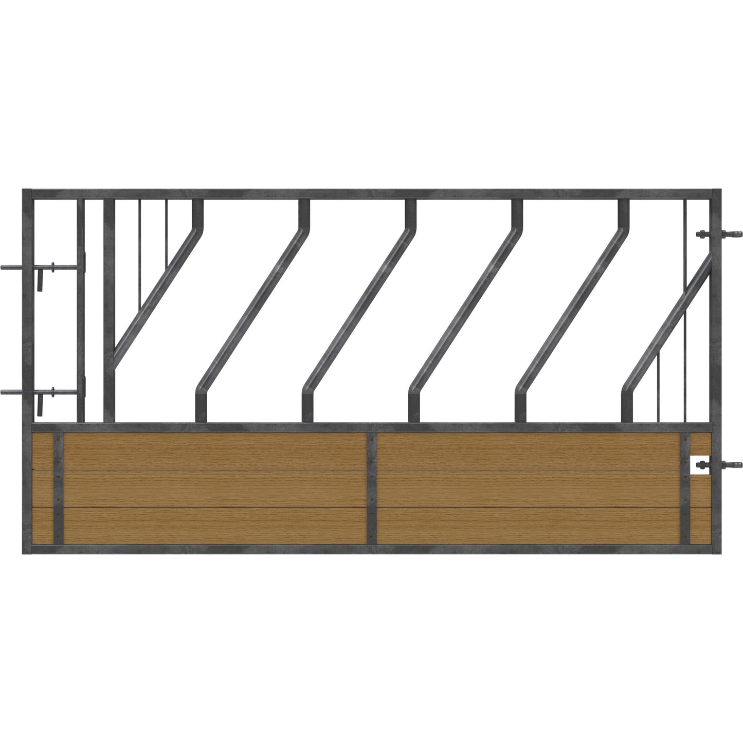 Pedigree Diagonal Feed Barrier Gate Unit c/w timber base