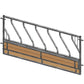 Pedigree Diagonal Cattle Feed Barrier Panel with Opening Timber Base For Sheep Feeding