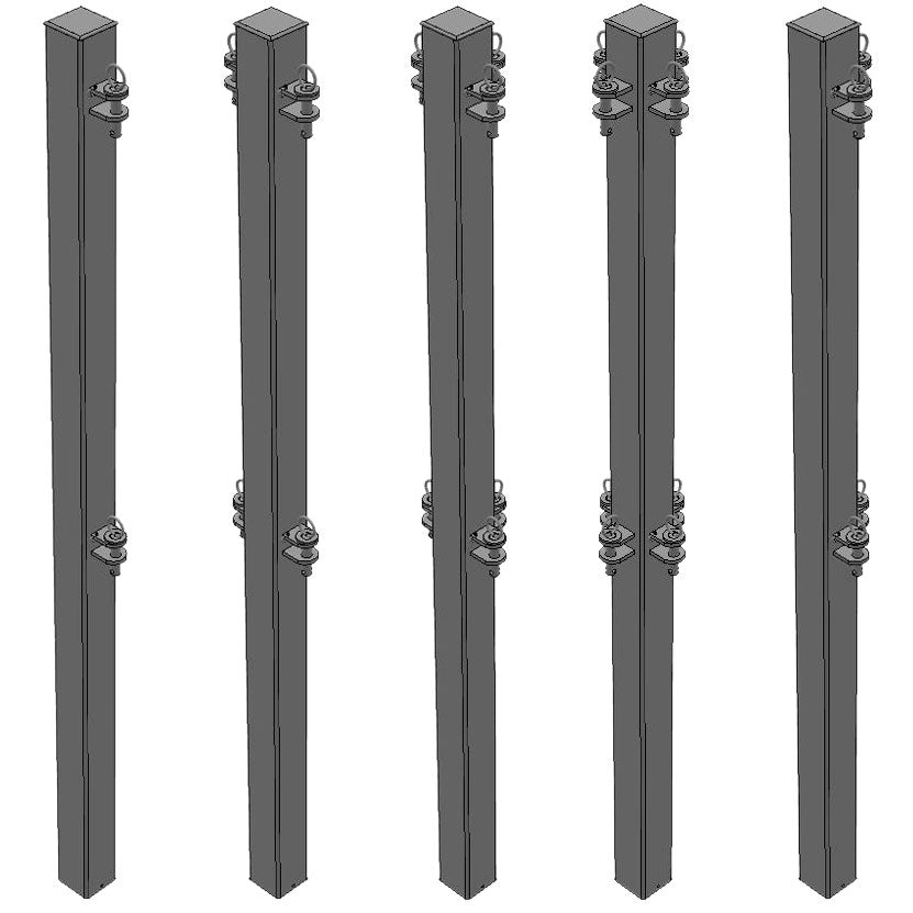 Box Post with Single Support Attachment