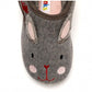 Katie Soft Terry Grey Bunny Slippers