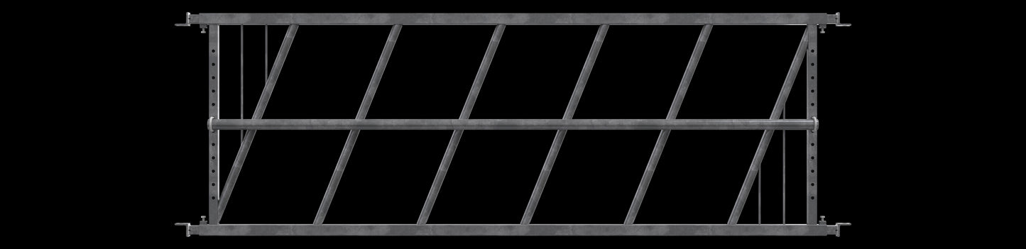 Market Diagonal Feed Barrier with adjustable rail