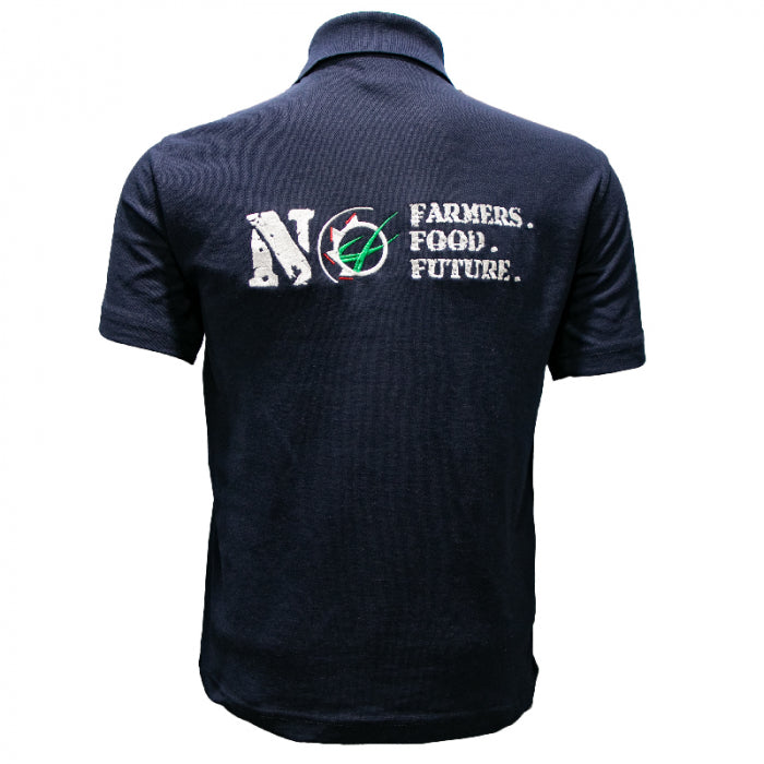 "No Farmers, No Food, No Future" Kids Polo Shirt v2