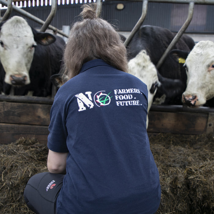 "No Farmers, No Food, No Future" Kids Polo Shirt v2